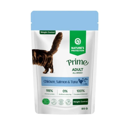 Nature's Protection 340g Prime ((Urinary & Weight Control Set)) Adult all breed 保然成貓多功能無穀濕糧 (白魚+鯷魚+蔓越莓 / 雞肉+三文魚+吞拿魚) 2味各2包 / 85克X4 (KIP20) (EXP: 10月/2027) Nature's Protection 340g Prime ((Urinary & Weight Control Set)) Adult all breed 保然成貓多功能無穀濕糧 (白魚+鯷魚+蔓越莓 / 雞肉+三文魚+吞拿魚) 2味各2包 / 85克X4 (KIP20) (EXP: 10月/2027)